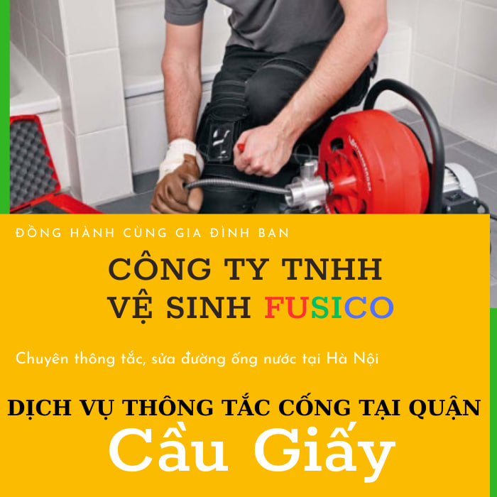 thông bồn rửa bát cầu giấy